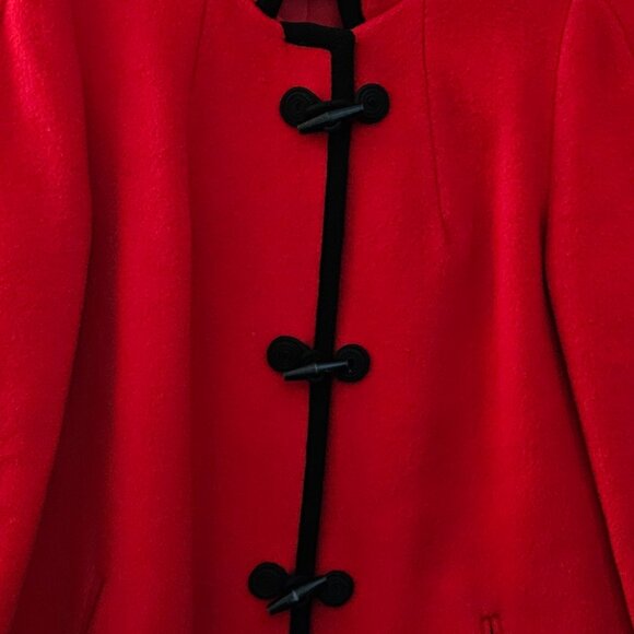 DONATED: Natalie Green By Bert Newman Women’s Red Short Wool Coat - Picture 10 of 16